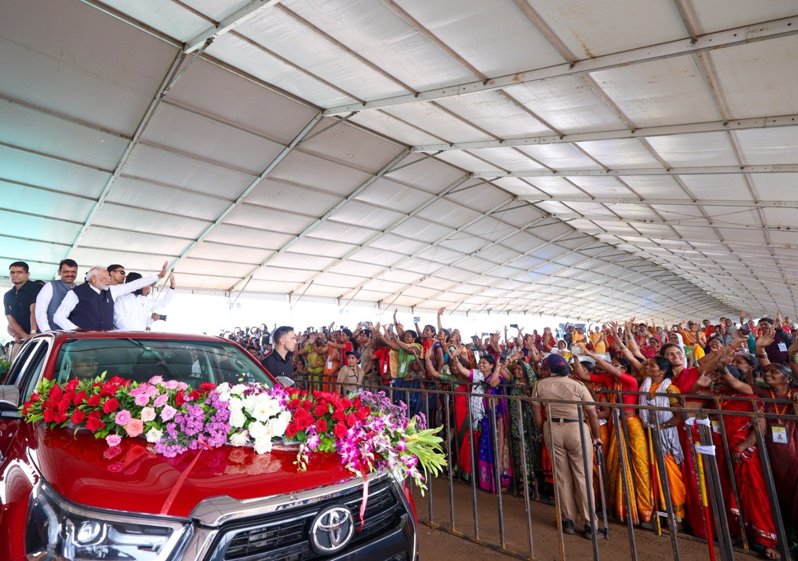 Prime Minister Narendra Modi in Jalgaon, Maharashtra