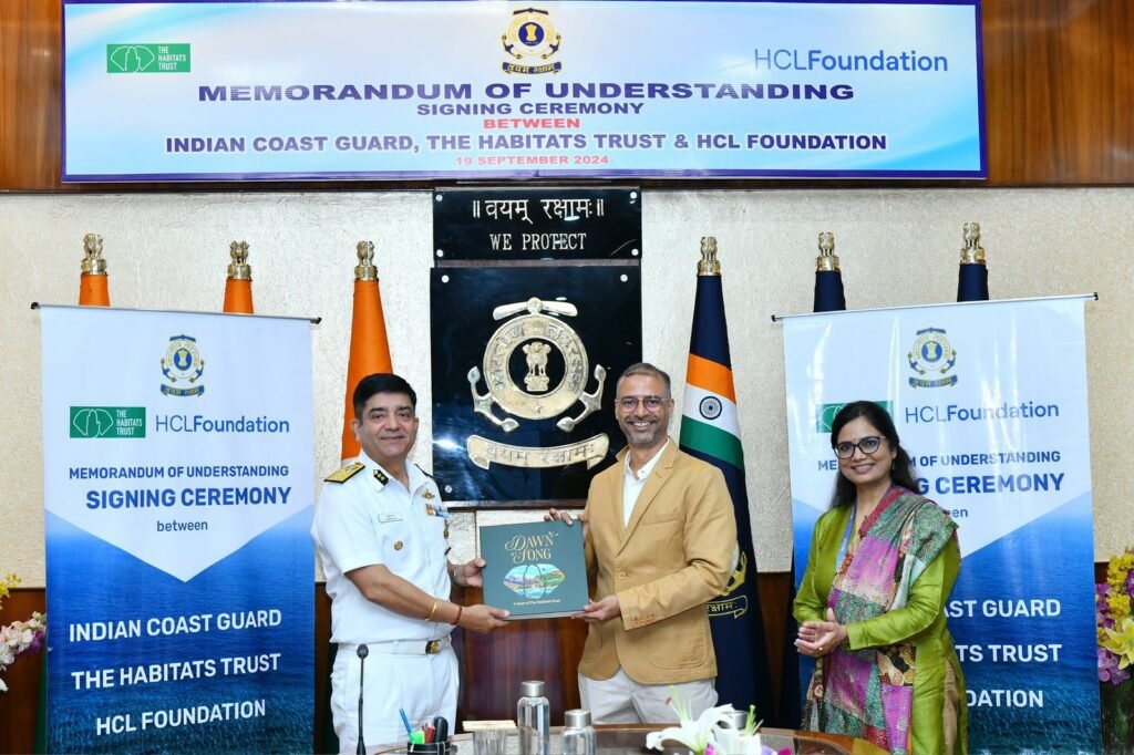 Indian Coast Guard Signs MoU with key environmental foundations to Combat Marine Pollution 