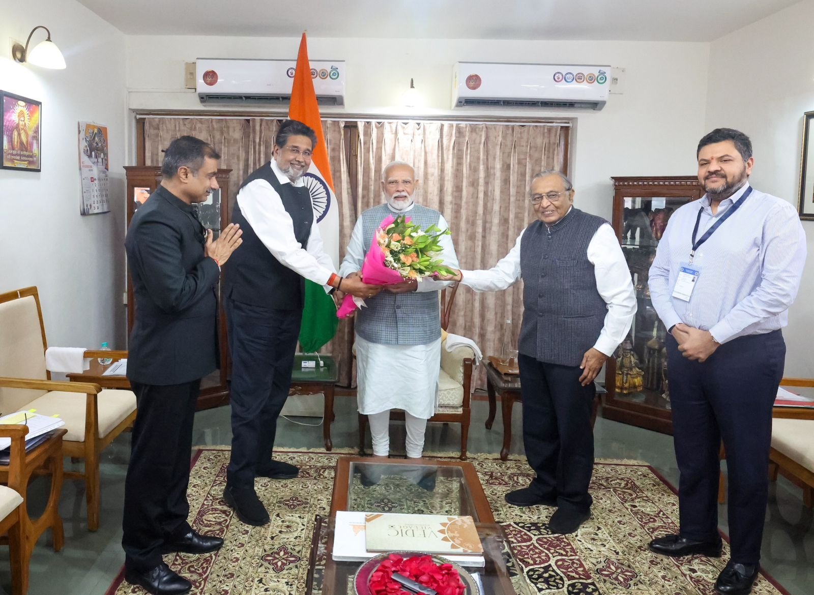 Prime Minister Narendra Modi chaired a meeting of the Shree Somnath Trust in Gandhinagar