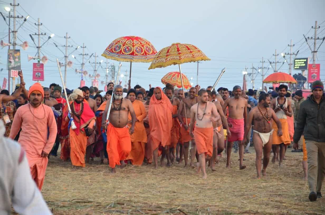 Sadhus in Kumbh Mela (Image credit: https://kumbh.gov.in/en/mediagallery)