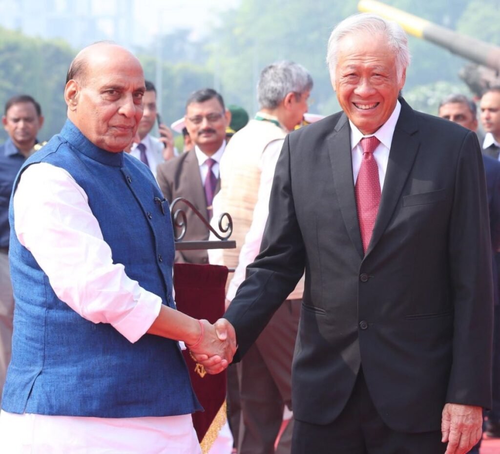 Singapore Defence Minister Visits India: Focus on Defence Cooperation, AI, and Cybersecurity