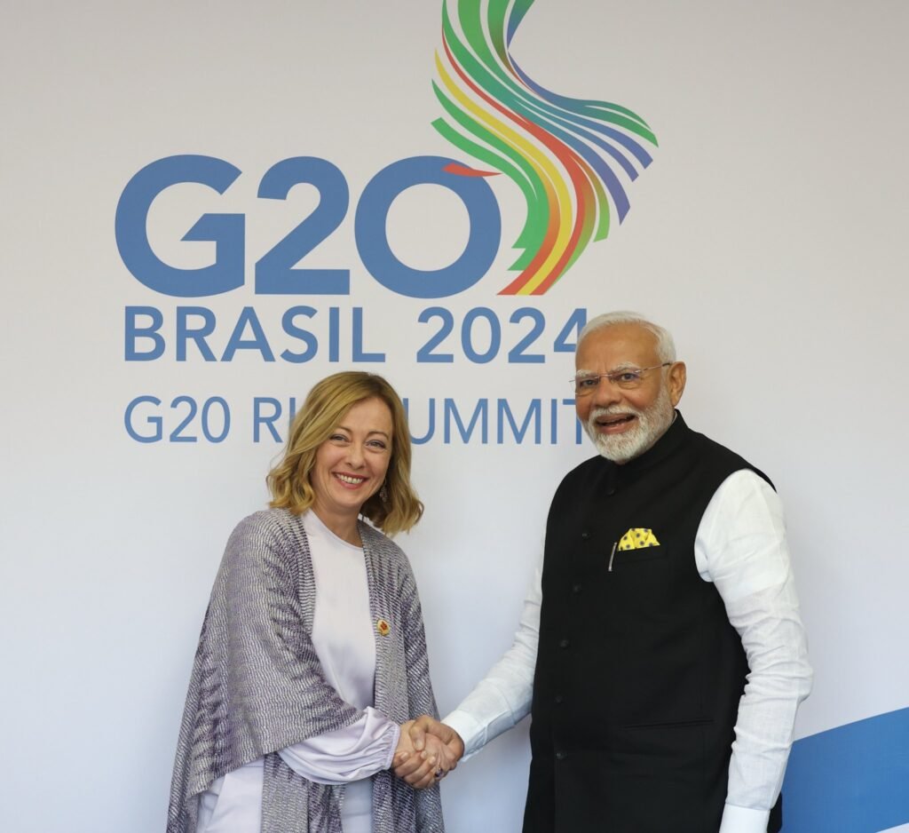 PM Modi Meets Giorgia Meloni on Sidelines of Rio de Janeiro G20 Summit