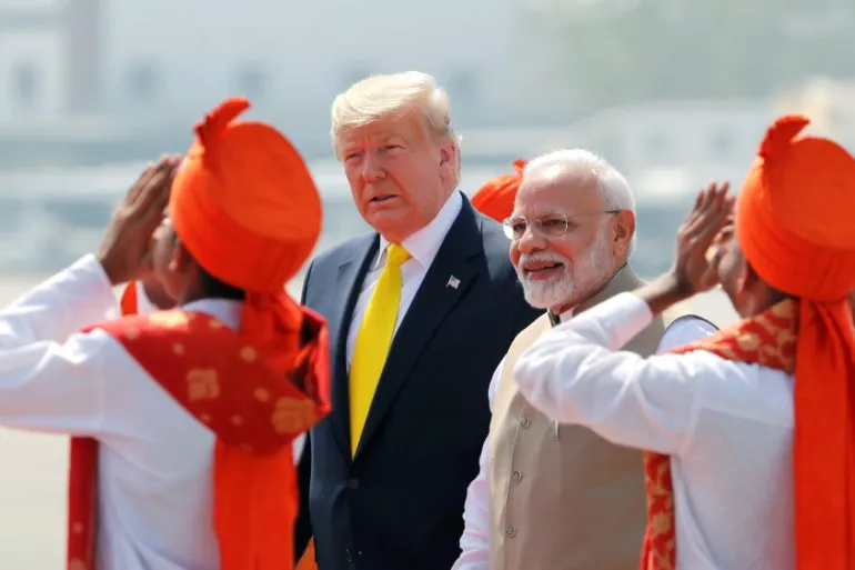 PM Narendra Modi with US President Donald Trump