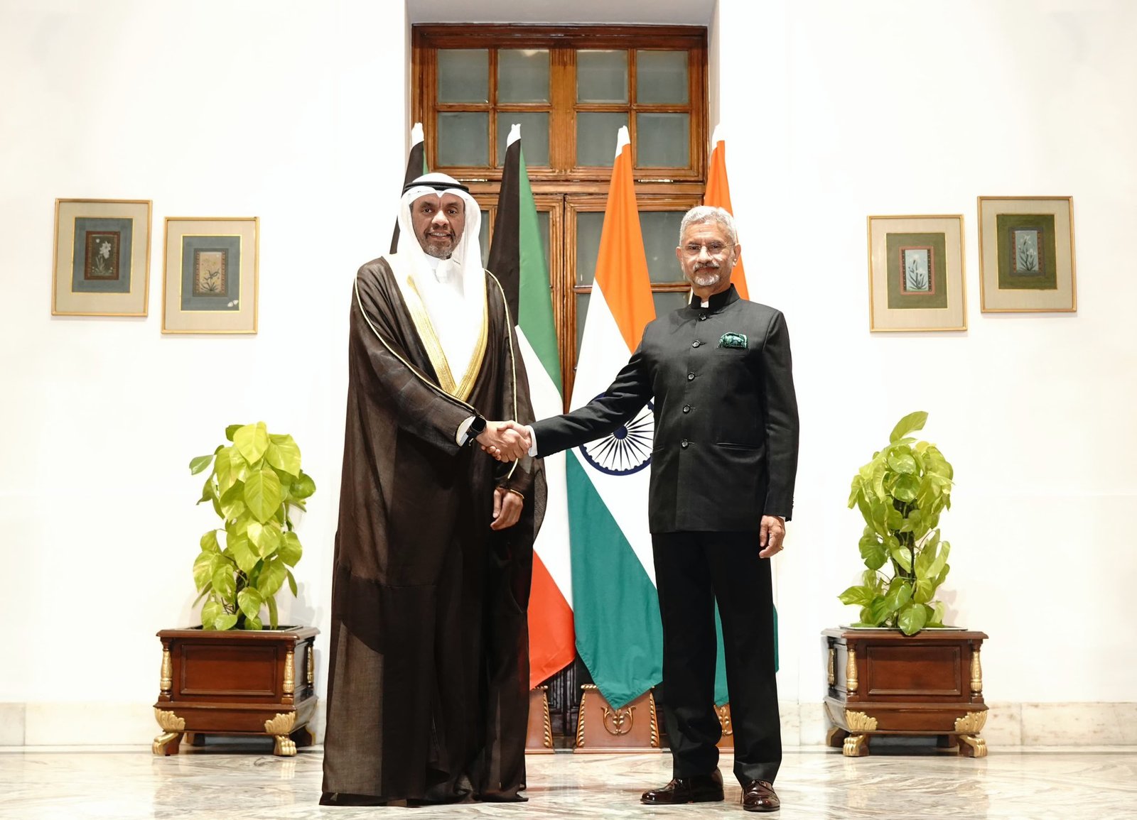 H.E. Abdullah Ali Al Yahya, Foreign Minister of the State of Kuwait visited India on Tuesday at the invitation of External Affairs Minister Dr. S. Jaishankar