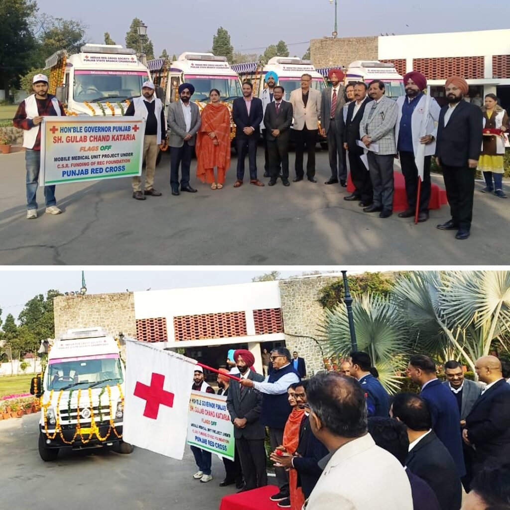 REC Limited Flags Off Mobile Medical Units Funded with ₹4.29 Crore to Strengthen Healthcare Services in Punjab