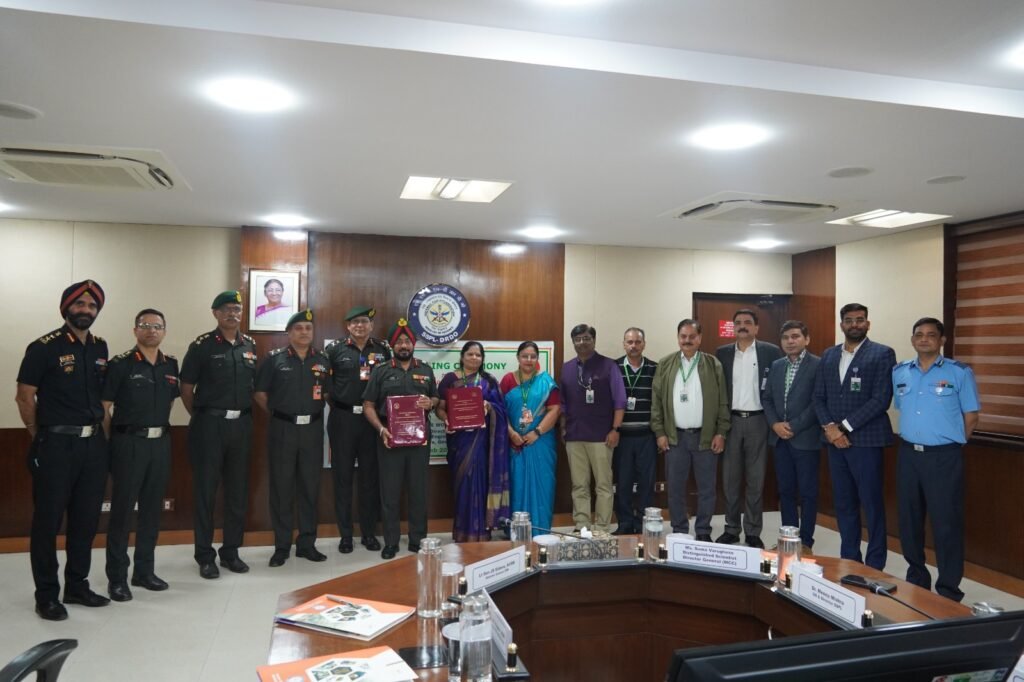 Indian Army Signs MoU with DRDO to Transfer Technical Expertise from SSPL to 509 Army Base Workshop
