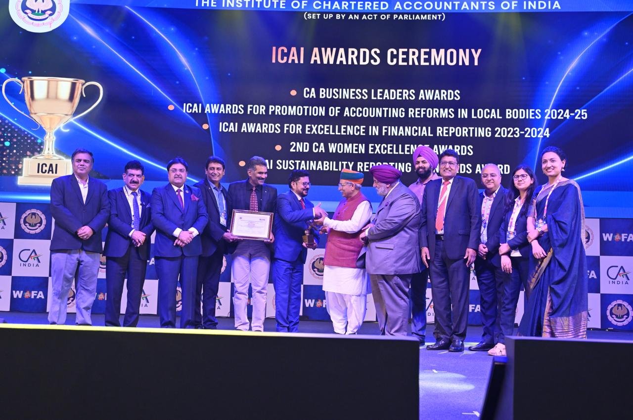 REC wins Gold Shield in ICAI Award for Excellence in Financial Reporting for the Financial Year 2023-24