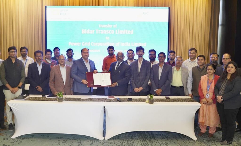 RECPDCL Handovers 2 No. of  SPVs of Transmission Projects viz., Bidar Transco Limited and Khavda V-B1B2 Power Transmission Limited to Power Grid Corporation of India Limited