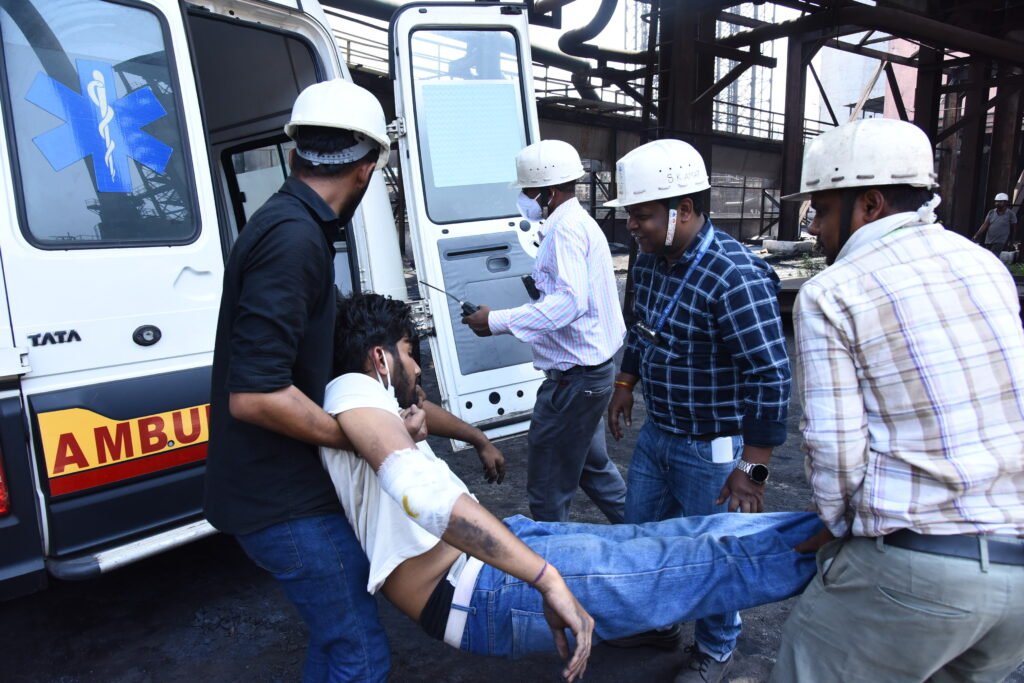 Mock Drill on Gas Safety organized at SAIL, Rourkela Steel Plant