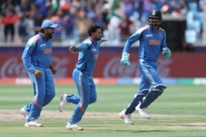 Indian Team Celebrates ICC Champions Trophy Victory (Image credit: Amit Shah, X)