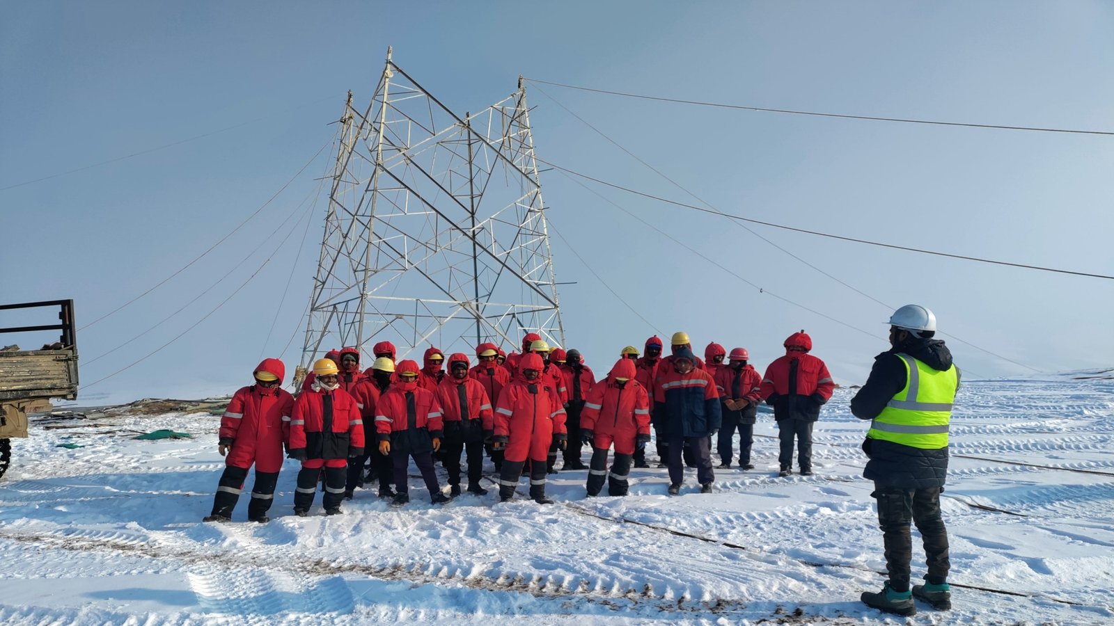 Tajikistan tower erection