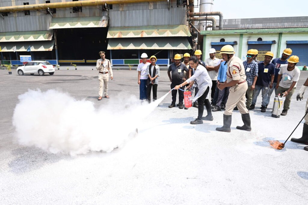 Fire Fighting and Rescue Demonstration held at New Plate Mill of SAIL, Rourkela Steel Plant