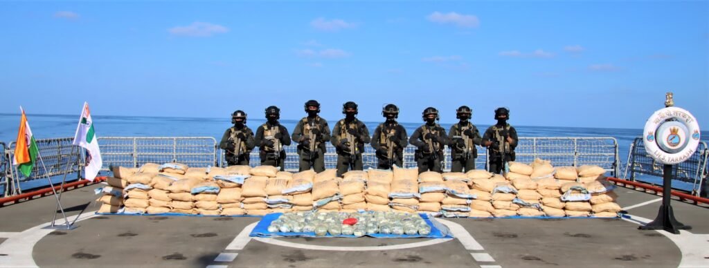Indian Navy Seizes Over 2,500 kgs of Narcotics in Western Indian Ocean