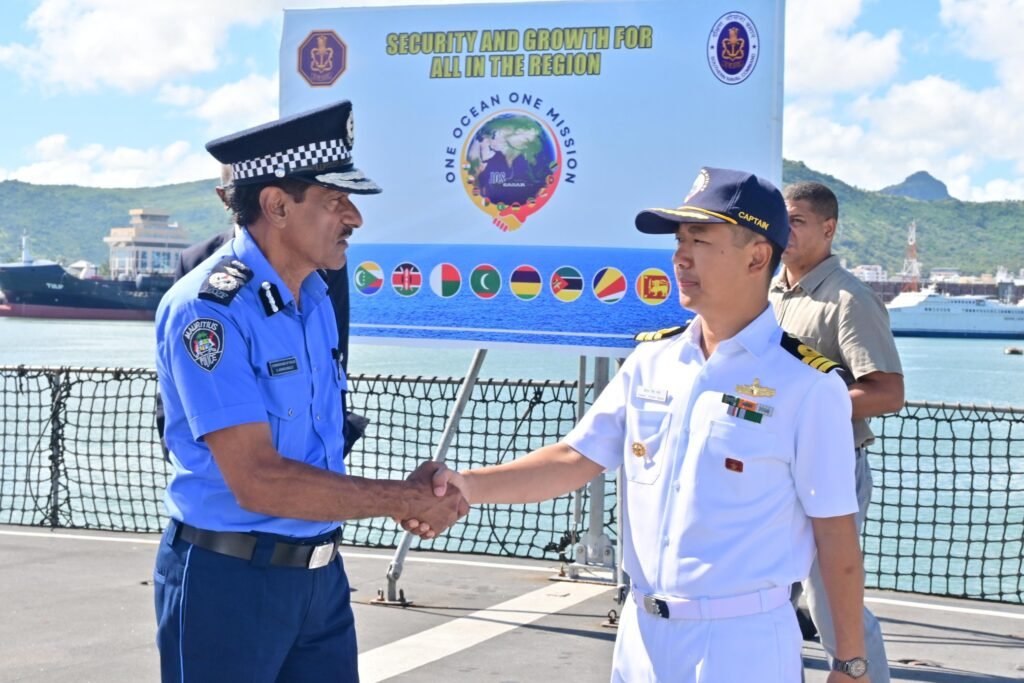 IOS SAGAR Makes Port Call at Port Louis, Scheduled to Undertake Joint Exclusive Economic Zone Surveillance With Mauritius Coast Guard