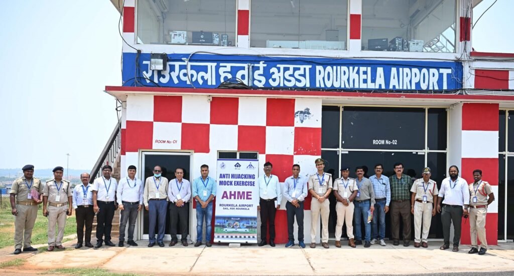 Anti-Hijacking Mock Exercise Conducted at Rourkela Airport