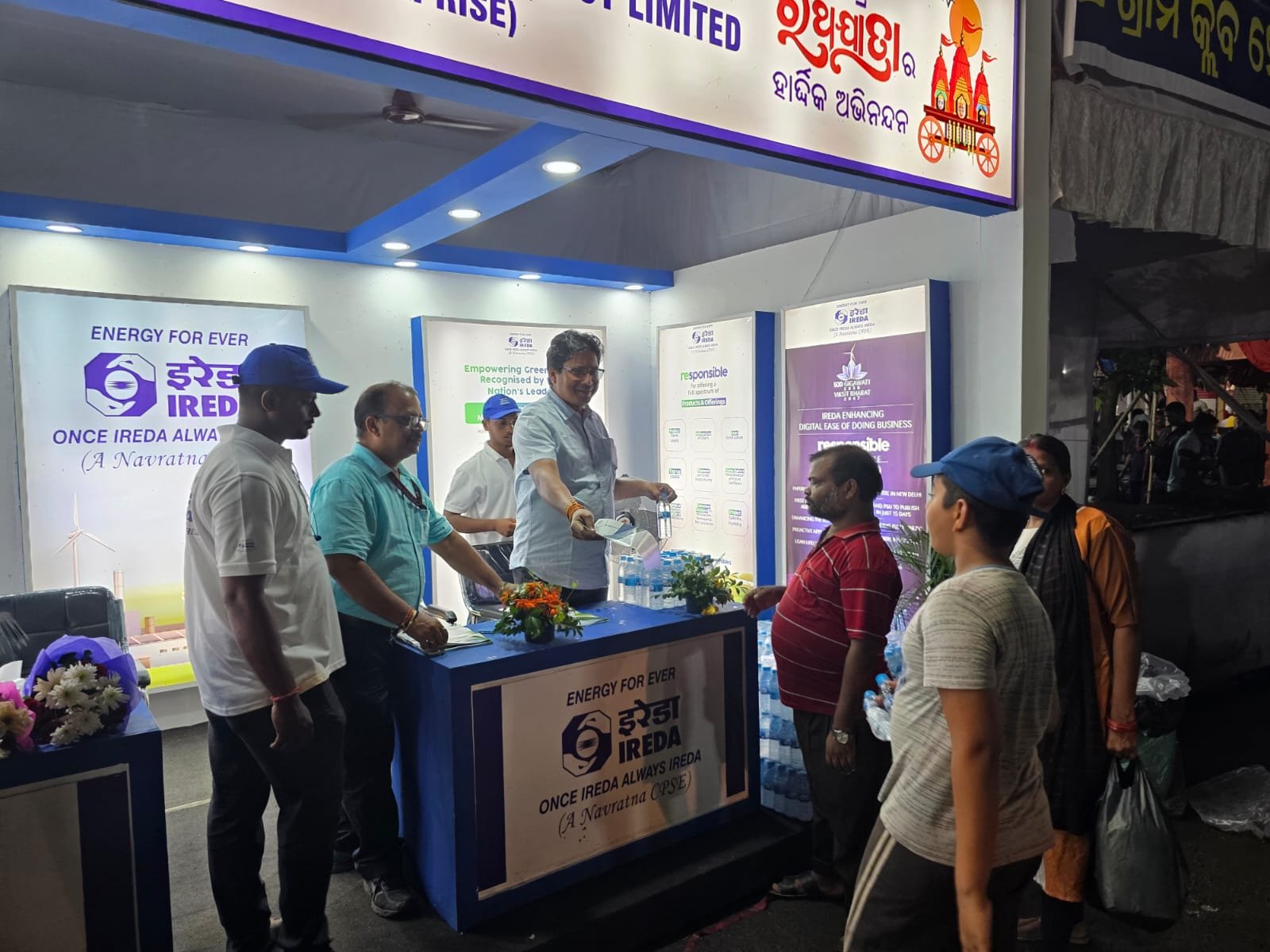 IREDA CMD Pradip Kumar Das at IREDA stall during Jal seva