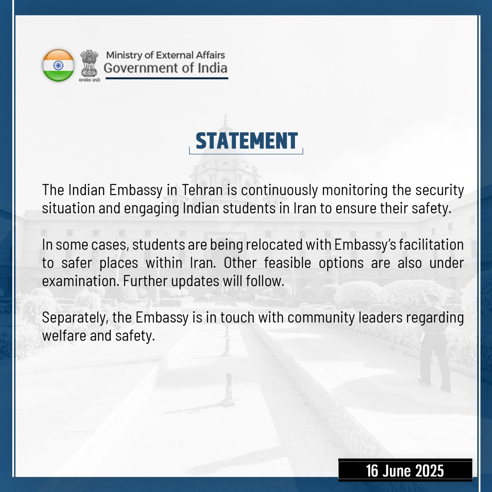 MEA Press release