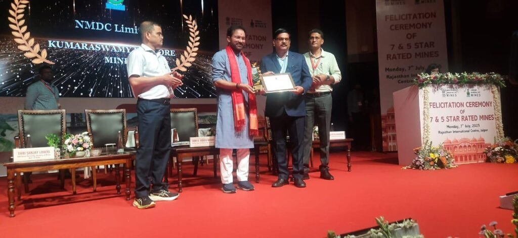 NMDC Mines conferred with 5-star rating for Sustainable Mining Practices NMDC Mines conferred with 5-star rating for Sustainable Mining Practices