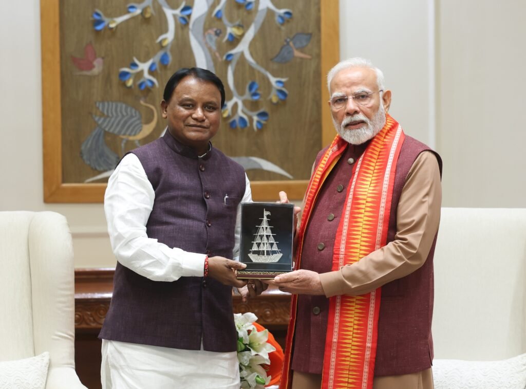 PM Modi Meets Odisha CM Mohan Charan Majhi In New Delhi PM Modi Meets Odisha CM Mohan Charan Majhi In New Delhi