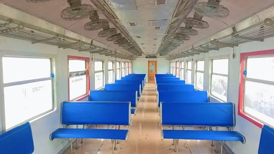 Upgraded coach interiors