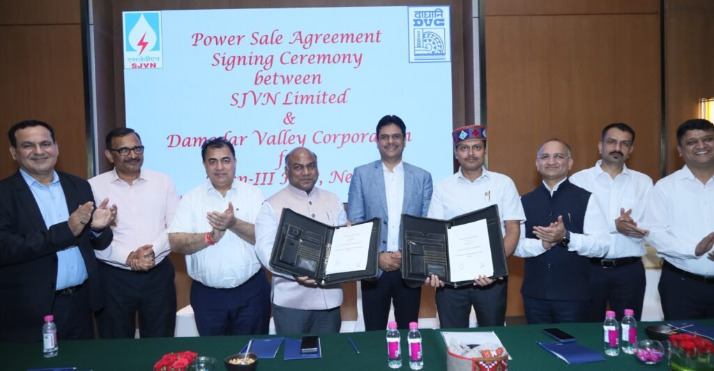 SJVN Signs Power Sale Agreement with DVC for Arun-III HEP
