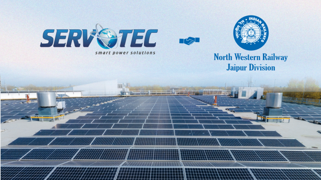 Servotech Secures 7.3 MW On-grid Solar Rooftop Order from North Western Railway Jaipur Division Servotech Secures 7.3 MW On-grid Solar Rooftop Order from North Western Railway Jaipur Division