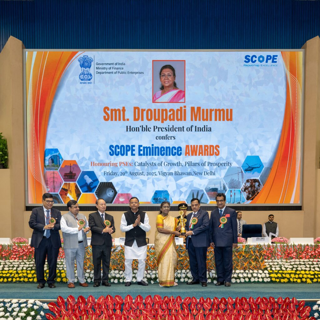 BHEL Honored With SCOPE Eminence Award For Excellence In R&D, Technology Development & Innovation