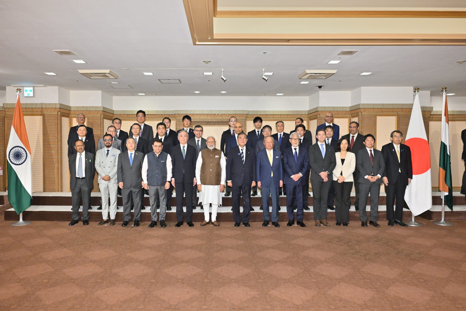 Front row fourth from the left ACME Chairman Manoj and next to him on the right is IHI CEO Ide