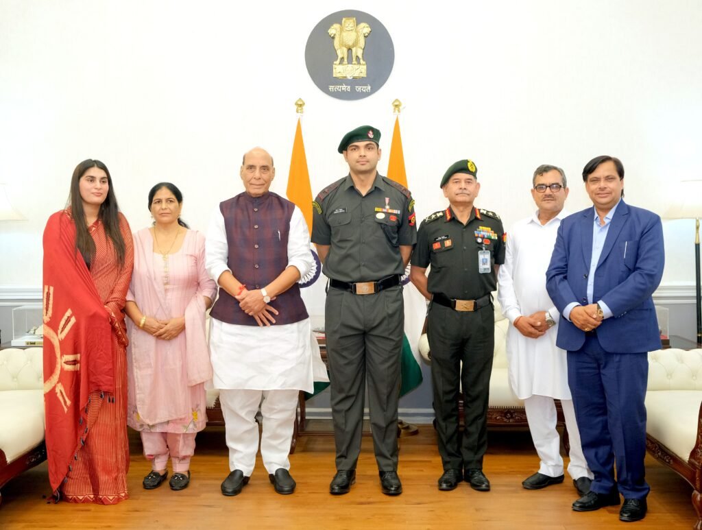 Raksha Mantri Confers Honorary Lieutenant Colonel Rank On Javelin Ace Neeraj Chopra In Territorial Army Ceremony