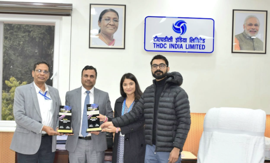 THDC India Limited Wins National Awards For Best Usage of Social Media At All India PR Conference-2025