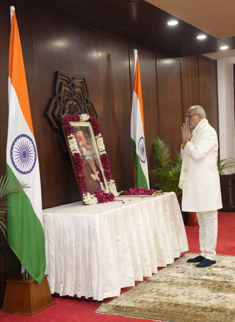 Vice President C. P. Radhakrishnan Pays Tributes to Swami Vivekananda on His Birth Anniversary