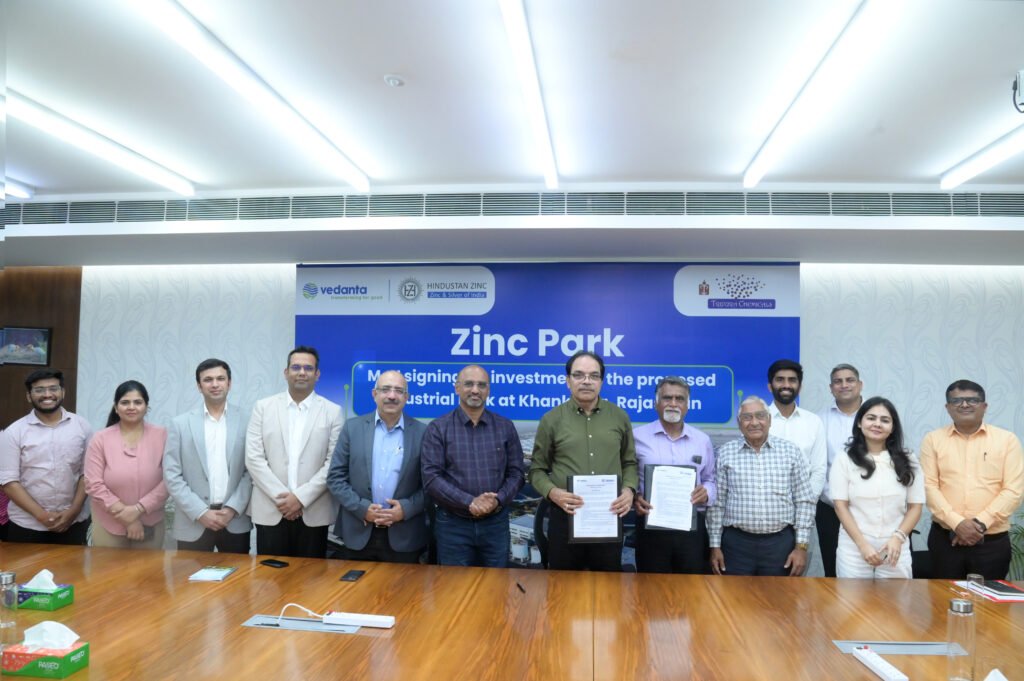 Hindustan Zinc Signs Strategic MoU with Tripura Group to Fast-track Zinc Park Development in Rajasthan