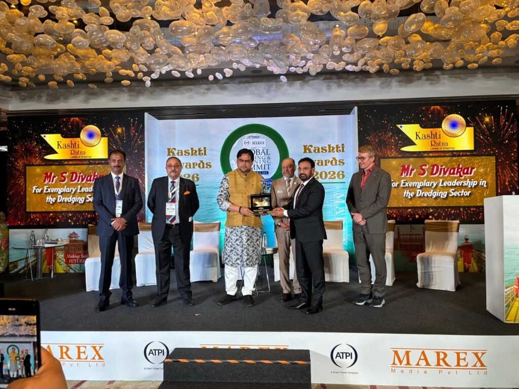 DCIL Chief Captain S Divakar Wins Kashti Award 2026 DCIL Chief Captain S Divakar Wins Kashti Award 2026