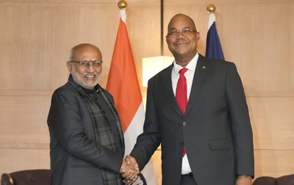Vice-President C. P. Radhakrishnan Calls on President of Seychelles in New Delhi