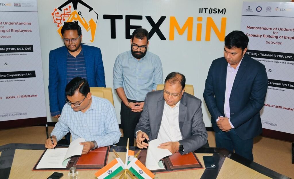TEXMiN, IIT(ISM) Dhanbad and Odisha Mining Corporation Sign MoU to Strengthen Capacity Building and Innovation in Mining