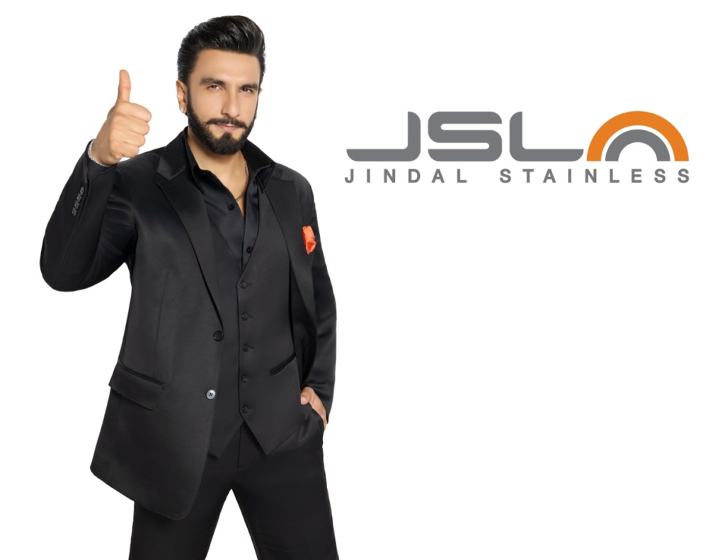 Jindal Stainless announces Ranveer Singh as its first-ever Brand Ambassador