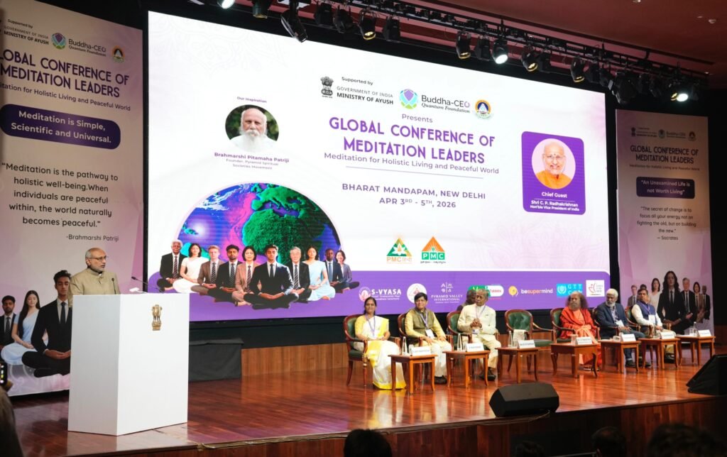 Meditation Can Help Combat Drug Addiction Among Youth, Says Vice President C. P. Radhakrishnan 