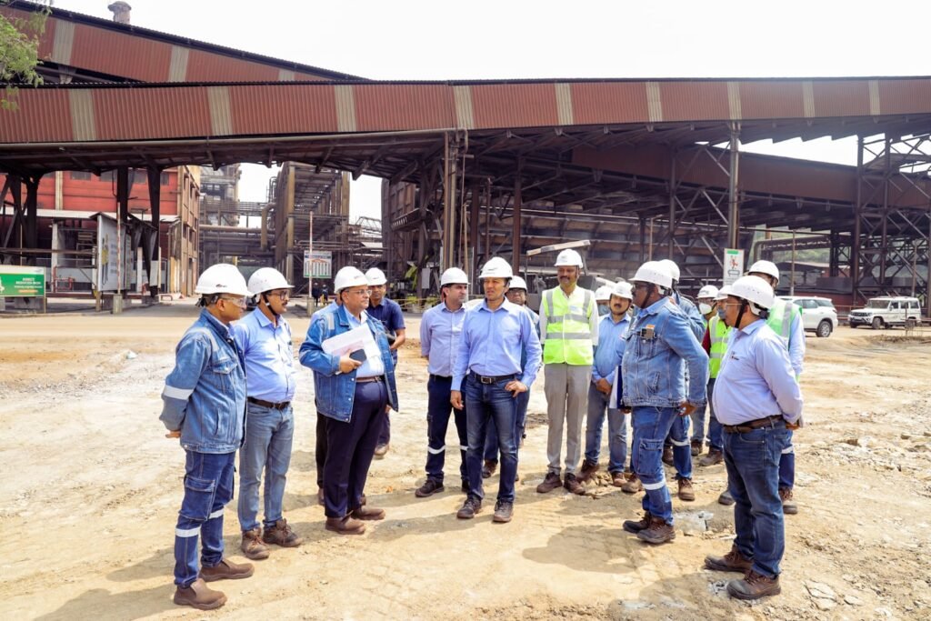 Jindal Steel Chairman Naveen Jindal Reviews Ongoing Operations During Angul Plant Visit