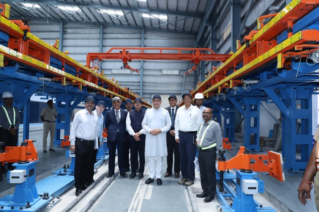 Union Minister Ashwini Vaishnaw at BEML’s ‘Aditya’ High-Speed Rail Complex in Bengaluru