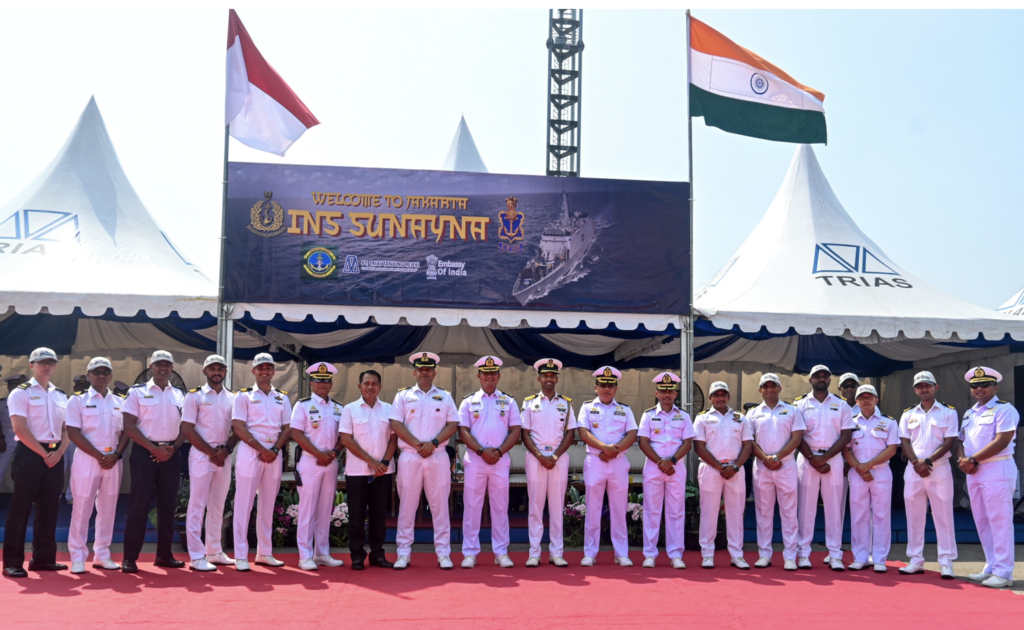 INS Sunayna Arrives At Jakarta Under Indian Navy’s IOS SAGAR Initiative INS Sunayna Arrives At Jakarta Under Indian Navy’s IOS SAGAR Initiative