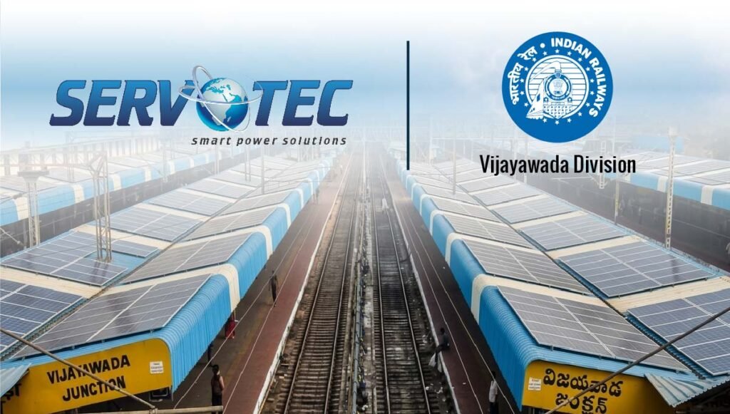 Servotech Secures 1415 kW Solar Rooftop Project Order from South Central Railway, Vijayawada Division