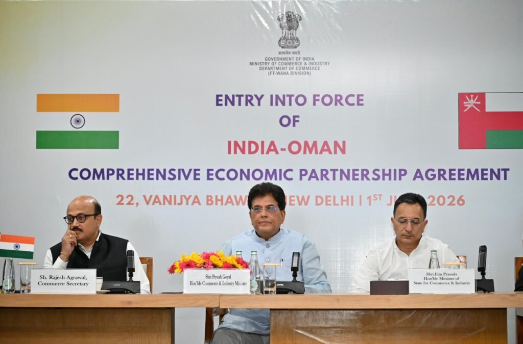 India Becomes Second Nation After USA to Secure Comprehensive Bilateral Trade Pact with Oman