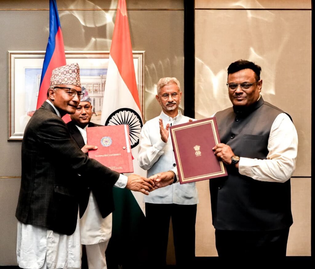 MeitY Signs MoU with Kathmandu University to establish collaborative framework for advancing multilingual digital public infrastructure across India and Nepal
