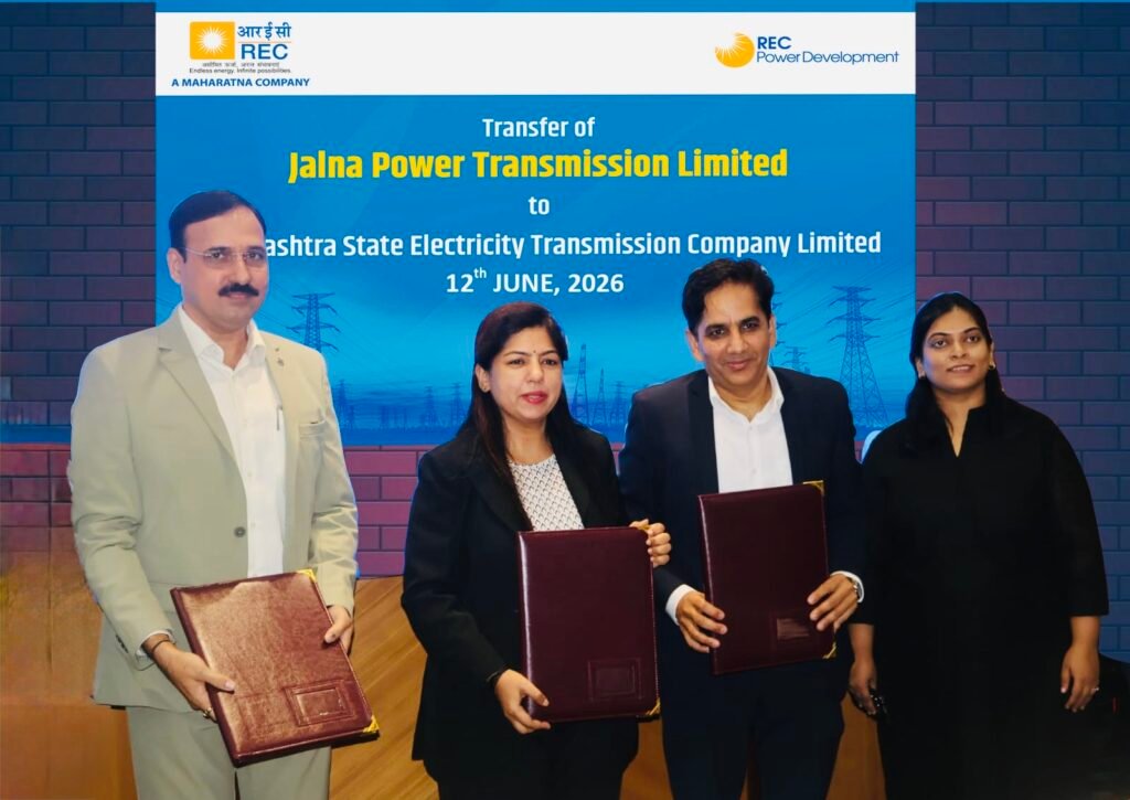RECPDCL Hands Over Jalna Power Transmission Limited to Maharashtra State Electricity Transmission Company Limited RECPDCL Hands Over Jalna Power Transmission Limited to Maharashtra State Electricity Transmission Company Limited