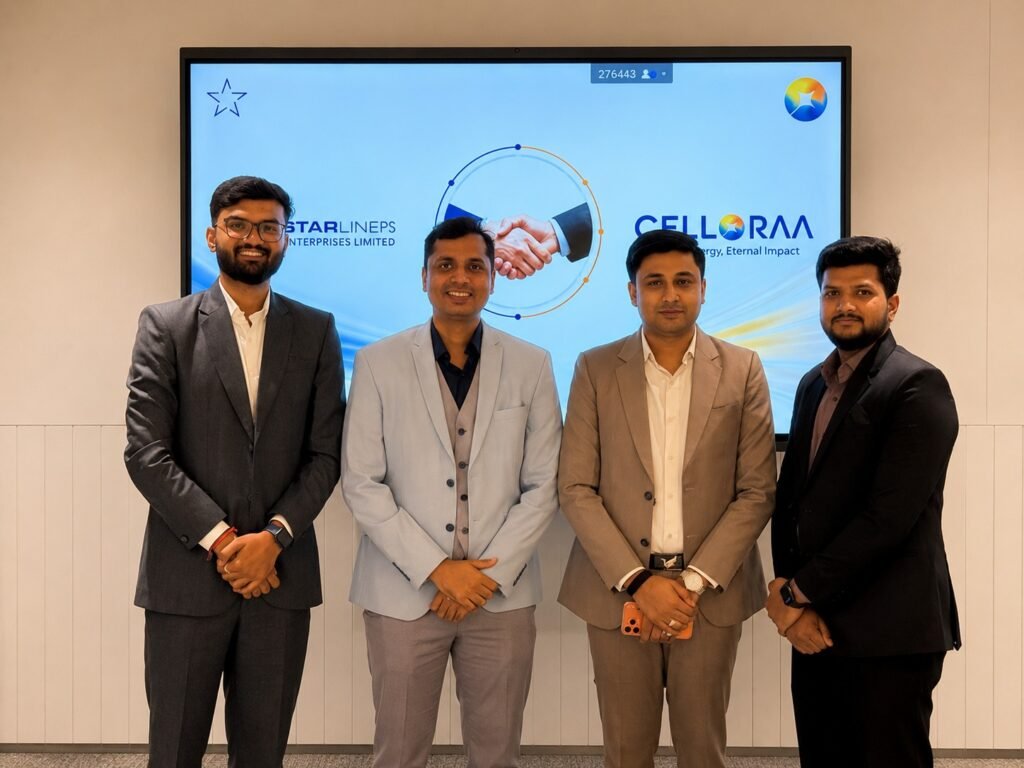 StarlinePS Enterprises Invests ₹160 Crore in Celloraa Energy