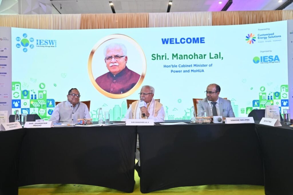 India’s Peak Power Demand Set to Hit 300 GW Next Year, Says Union Power Minister Manohar Lal at IESW 2026