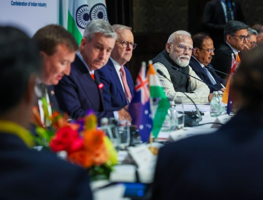 PM Modi Addresses Australia-India CEOs Forum and Economic Roadmap Business Event