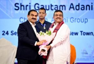 West Bengal CM Suvendu Adhikari Lays Foundation Stone For 2,000-Bed Adani Arogya Mandir