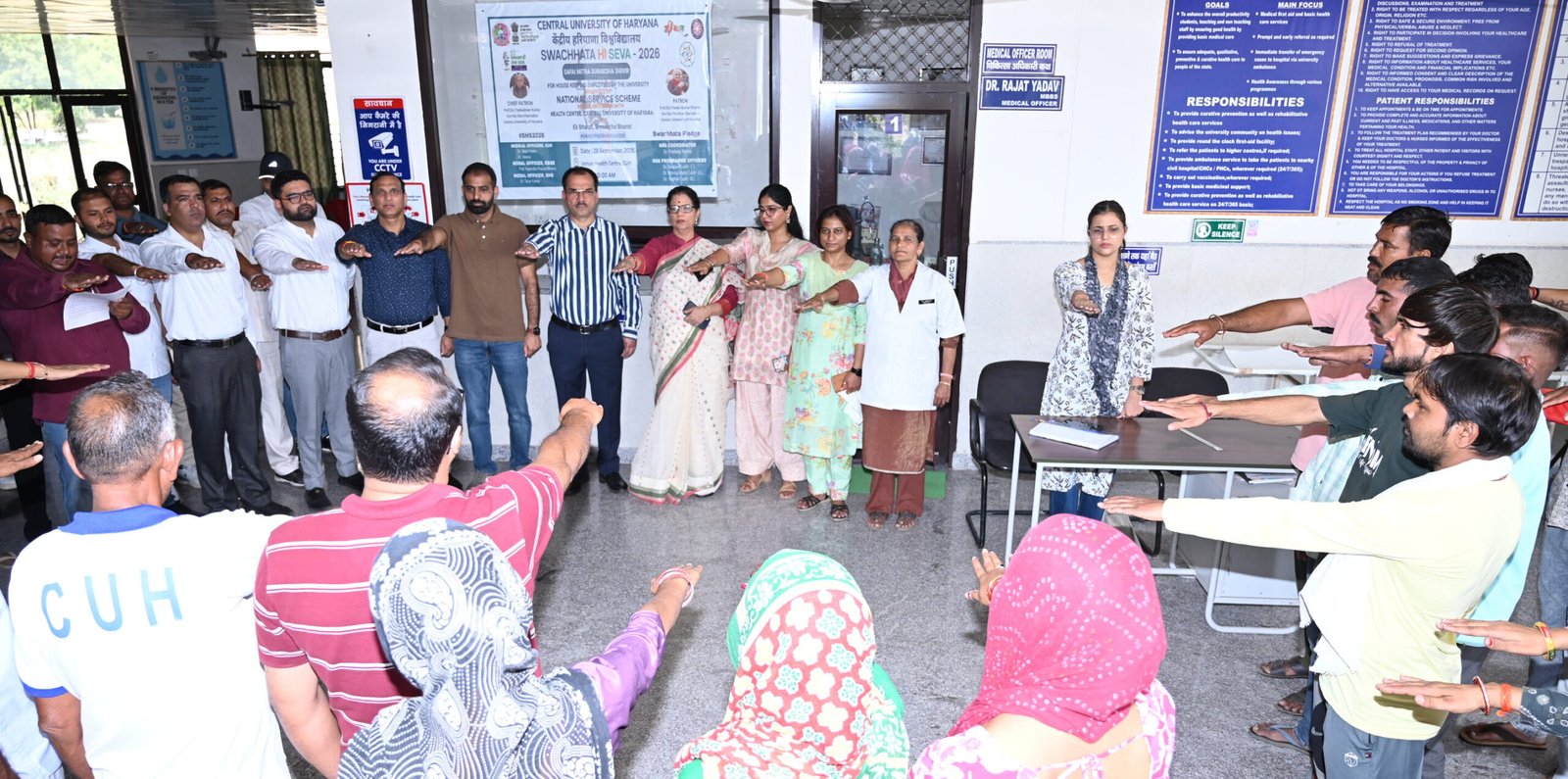 Safai Mitra Suraksha Shivir on Monday under the Swachhata Hi Seva - 2026