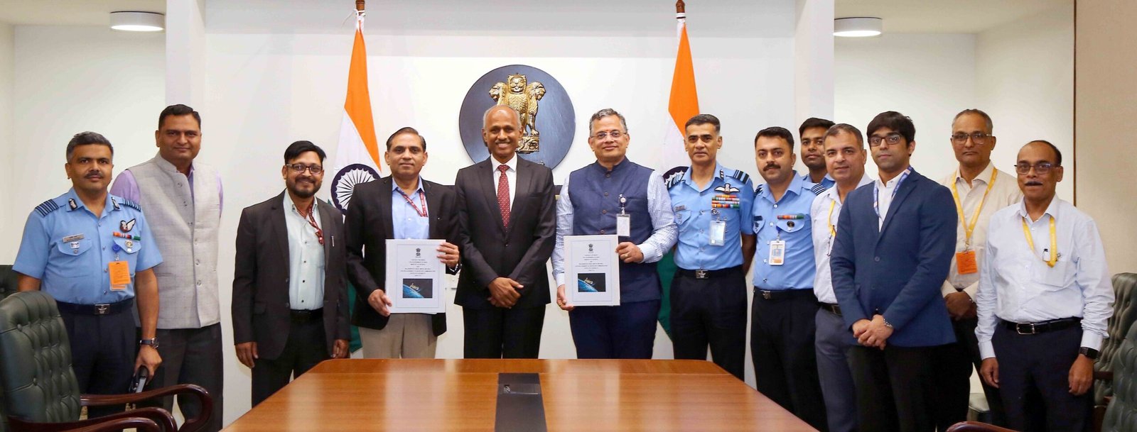 The Ministry of Defence signed contracts worth Rs 4,106 crore on October 15, 2026, for GSAT-7C communication satellite capability for the Indian Air Force and Varunastra Heavy Weight Torpedoes for the @indiannavy .